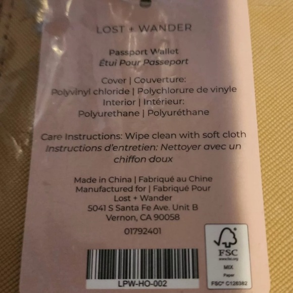 Lost + Wander Passport Wallet - Picture 4 of 4